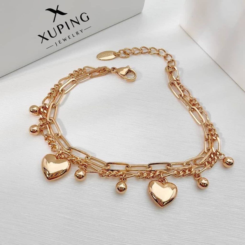 دستبند دولاین قلبی ژوپینگ کد 1362 - خرید آنلاین از گالری آداس